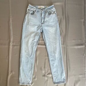 MOST COLLECTION Women’s Light Blue High Waist Mom Most Denim Jeans Size 25